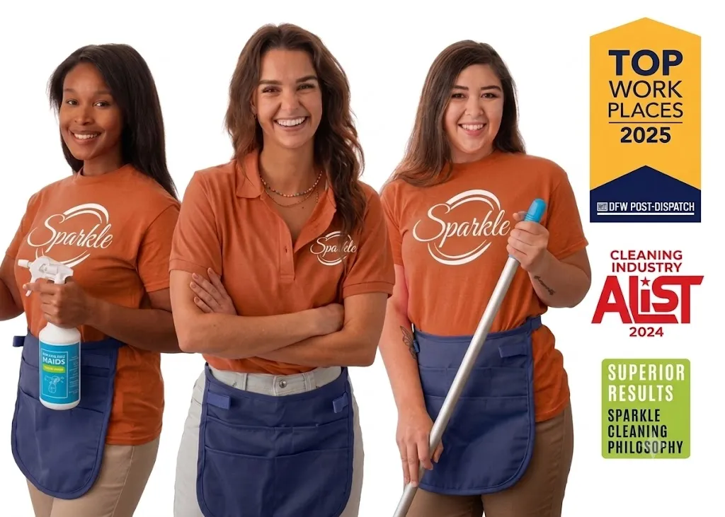 The Sparkle The Cleaning Service team with industry awards
